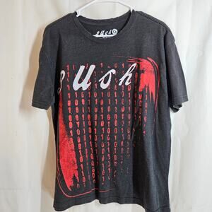 Bush Men's Boxy Fit Graphic Band T-Shirt Size Large Charcoal